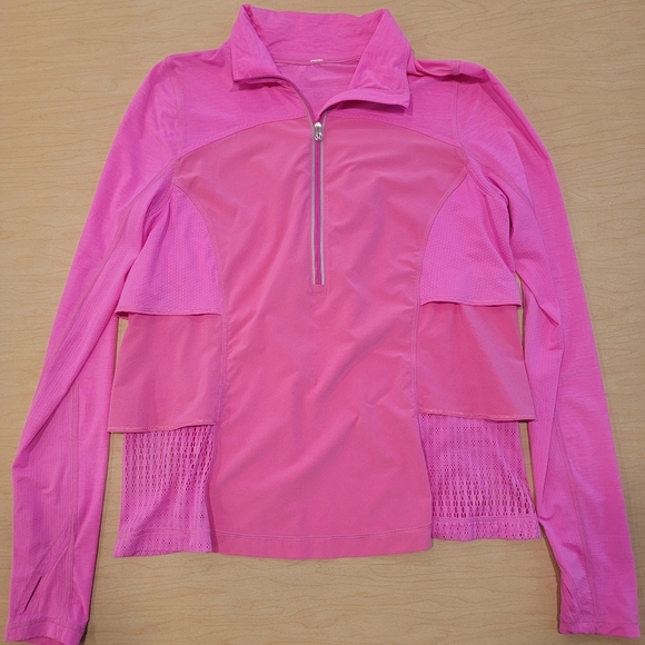 lululemon athletica Tops - Lululemom Women's Hot Pink Long Sleeve Top Size 8